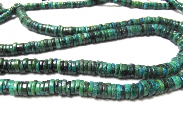 Chrysokoll Räder 6x3mm