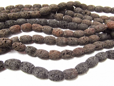 Indonesia Lava braun porös leicht Oliven 20x14mm