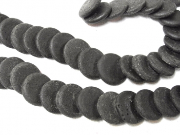 Indonesia Lava schwarz kompakt Linsen überlappend 30x5mm