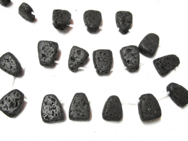 Indonesia Lava schwarz kompakt Trapezoid 20x14mm
