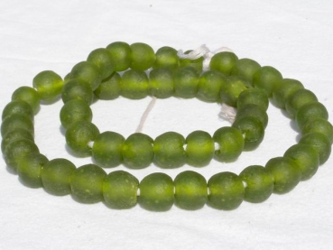 Recycling Glasperlen M peridot
