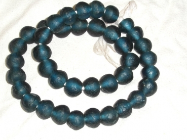 Recycling Glasperlen L apatit blau