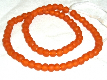 Recycling Glasperlen S orange