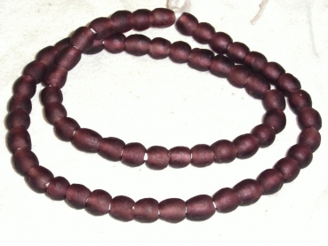 Recycling Glasperlen S aubergine