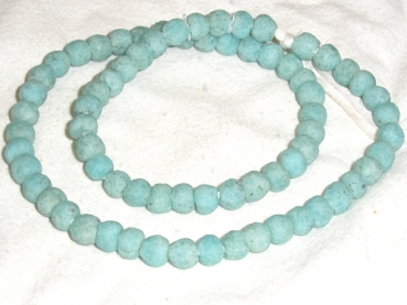 Recycled Glass Beads small turquoise opak