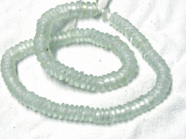 Recycling Glasperlen Scheiben wasserblau