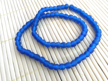 Recyclingglasperlen XS topasblau