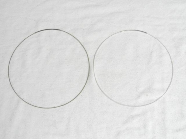 Wechselschmuck Reifen 45cm Edelstahl versilbert