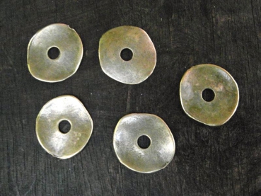 Zamak bronze 40 St. gewellte Scheiben 20x18mm, 50g