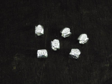 Zamak versilbert, 70 Tubes mit Blatt 7x5mm, 50g