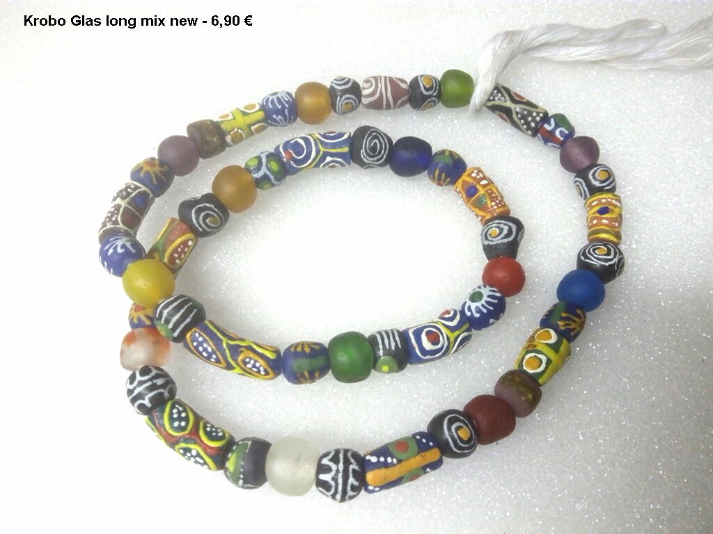 Krobo Beads Powderglass Necklace mix