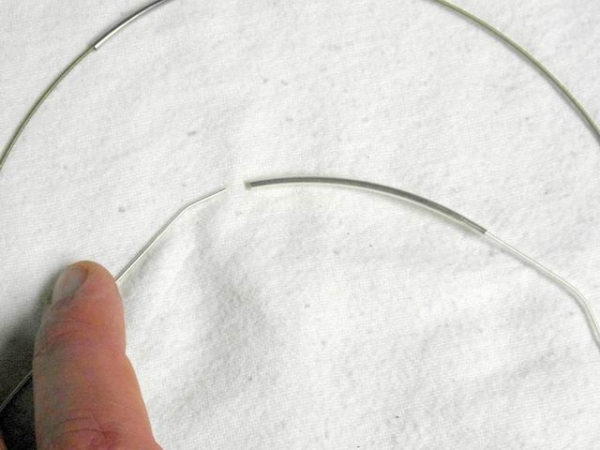Wechselschmuck Reifen 45cm Edelstahl versilbert
