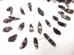 Amethyst Nuggets oben gebohrt 25-45mm 1 Strang
