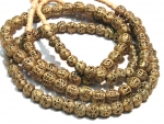 Ashanti Bronze Kugeln ca. 10mm Gittermuster