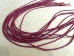Bakelit Scheiben 3mm aubergine, Strang ca. 75 cm