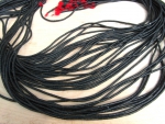 Bakelit Scheiben 3mm schwarz, Strang ca. 75 cm