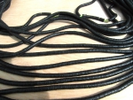 Bakelit Scheiben 6mm schwarz, Strang ca. 85 cm