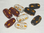 Indonesische Seed Beads Perlen "Kashmiri" 10 Stück Farbenmix