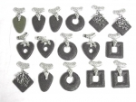 Lava pendant different shapes 10 pieces