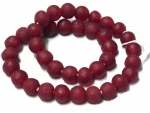 Recycling Glasperlen L rubin rot