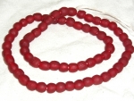 Recycling Glasperlen S rubin rot