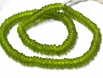 Recycling Glasperlen Scheiben peridot