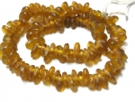 Recycling Glasperlen Tropfen amber
