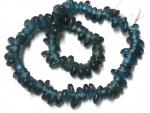Recycling Glasperlen Tropfen apatit blau