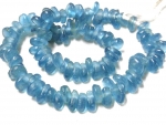 Recycling Glasperlen Tropfen aquamarin blau