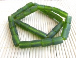 Recyclingglasperlen Tubes peridot