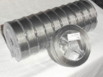 100 Meter Rolle Schmuckdraht Edelstahl nylonummantelt 0,5mm, silber