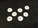 Zamak versilbert, 70St. gewellte gemaserte Scheiben 12mm, 50g