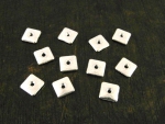 Zamak versilbert, 90St. quadrat. Scheiben glänzend 8mm, 50g