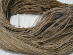 Leather cord, goat leather, light brown, approx 2mm thick, 90cm long