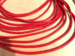 Bakelite discs 6mm, red, Strand approx. 85 cm
