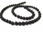 Kivu Lava schwarz Kugeln 6mm