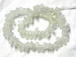 Recycling Glasperlen Tropfen kristall weiss